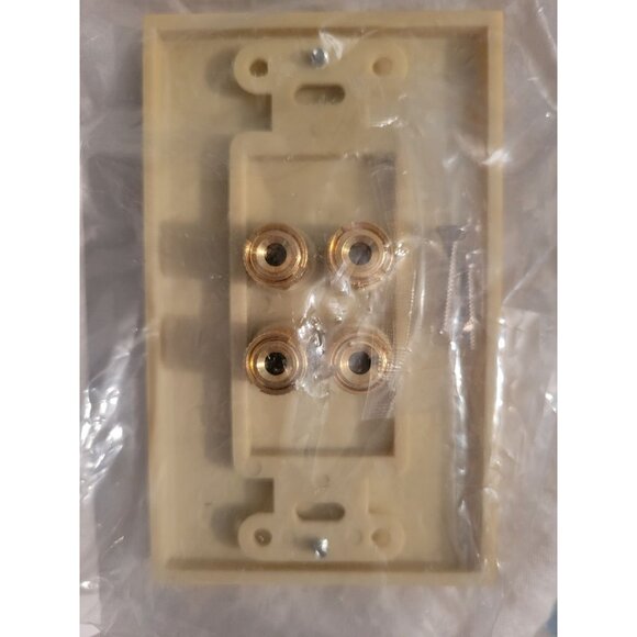 2 pair binding post decor wall plate - Picture 2 of 2